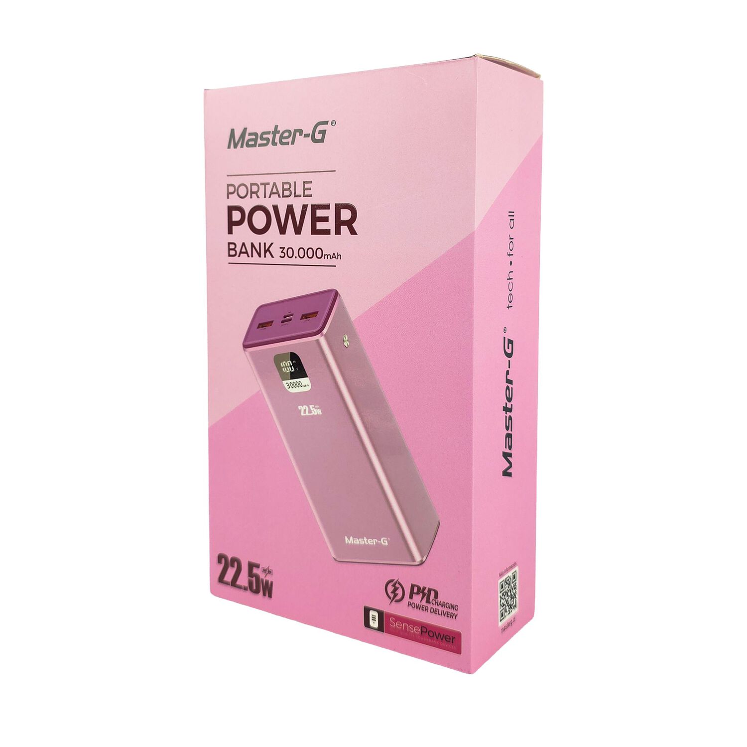Bater&iacute;a Externa Power Bank 30000 Mah 22.5w Ucp30ppd Rosada image number 4.0