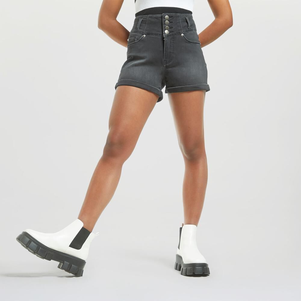 Short Pretina Ancha Tiro Alto Regular Mujer Rolly Go image number 0.0