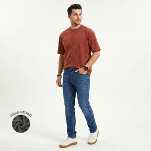 Pantalon Jeans Skinny Forro Interno Hombre