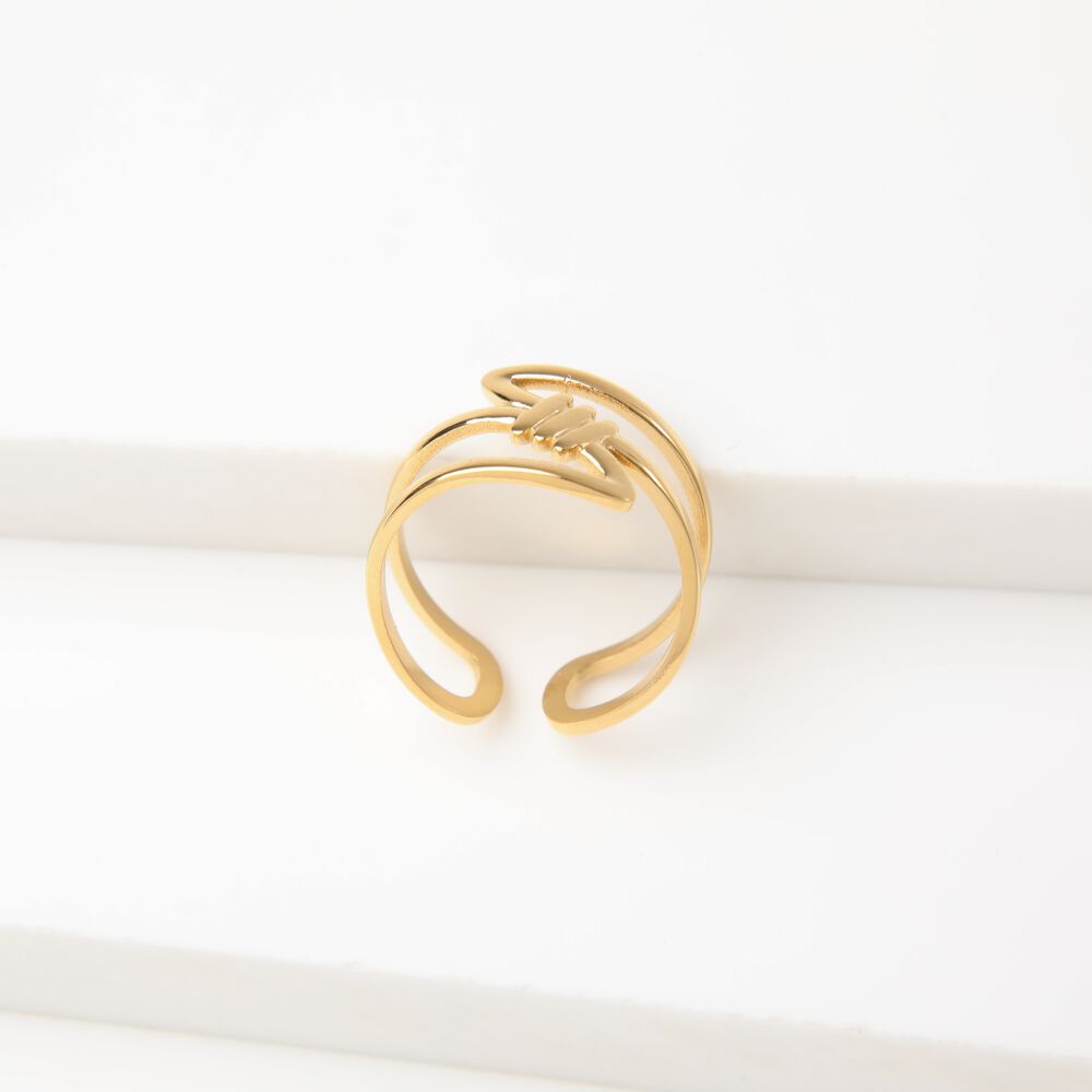 Anillo 19v69 Dorado Mujer Str268 image number 0.0