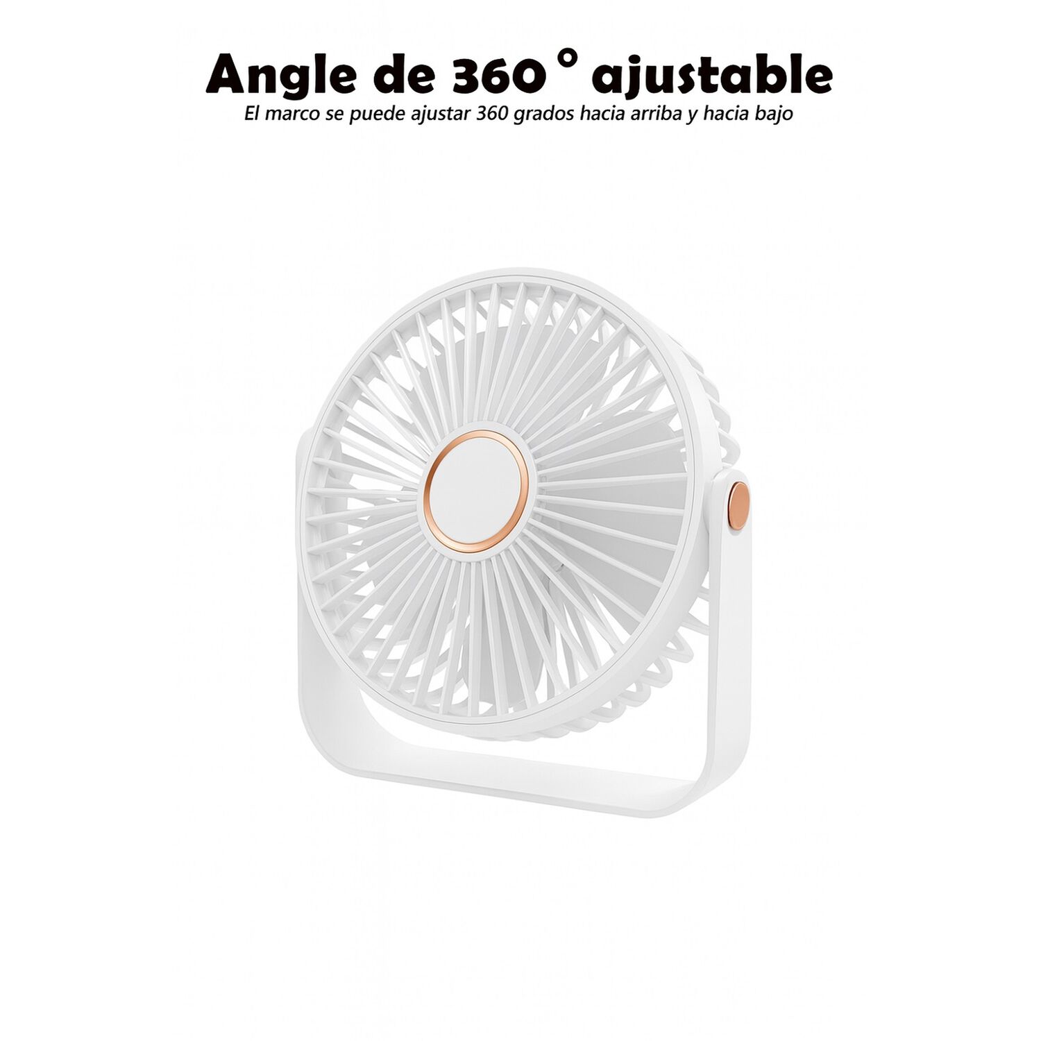 Ventilador De Escritorio Port&aacute;til Usb Con Luz Recargable 17 Cm image number 3.0