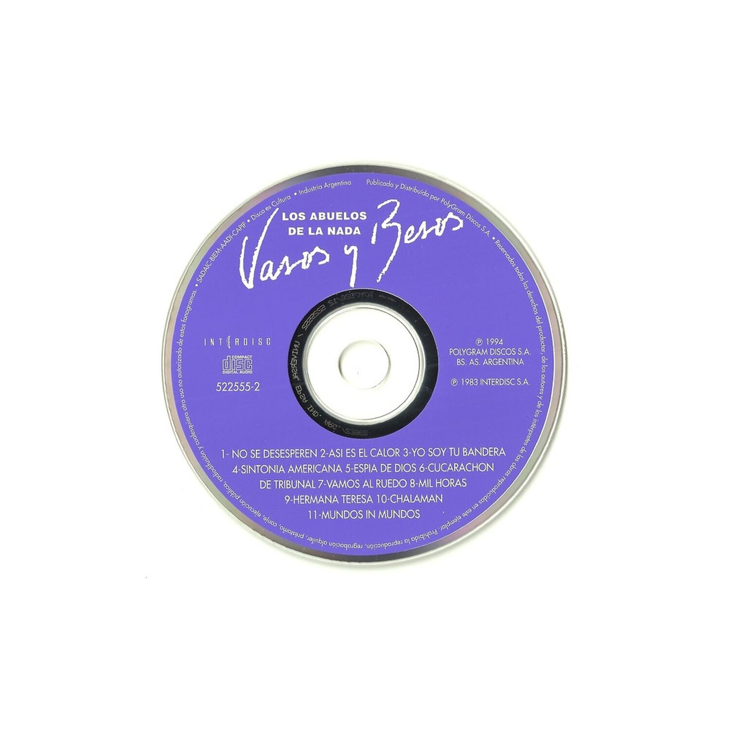Abuelos De La Nada - Vasos Y Besos | Cd image number 2.0