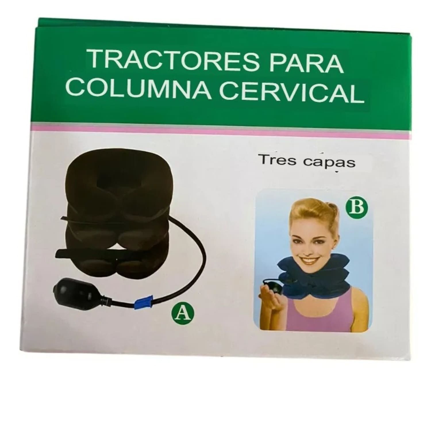 Collar&iacute;n Cervical Inflable Alivio Dolor Tensi&oacute;n Cuello Viaje image number 3.0