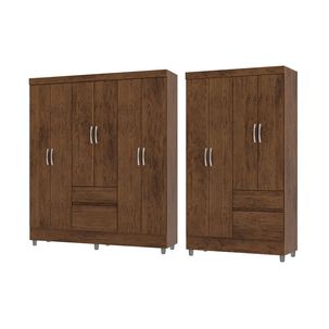 Combo Closet Vekkahome Ideal 6 Puertas + 4 Puertas 271156+271184