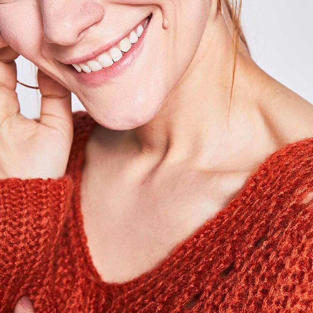 Sweater Tejido Cuello V Mujer Freedom image number 3.0
