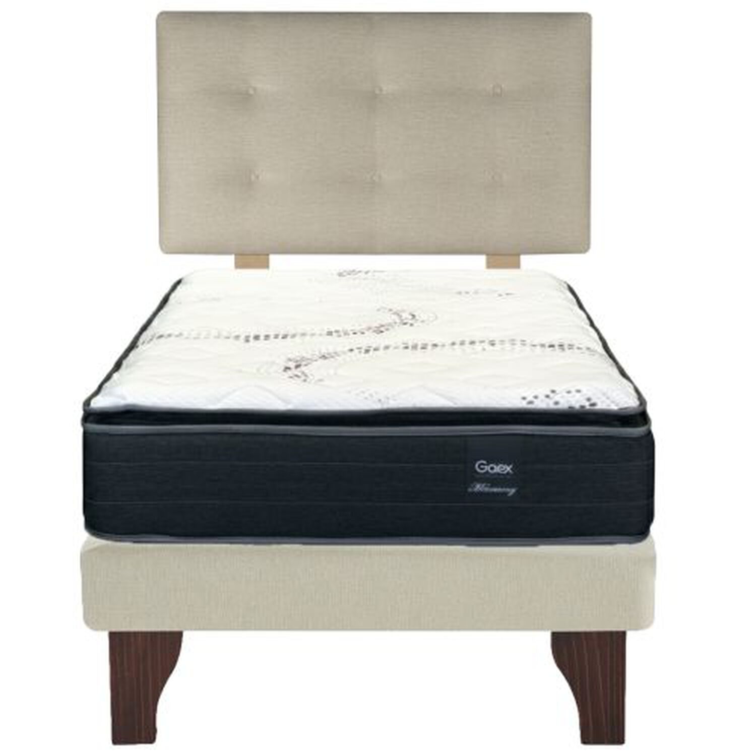 Cama Europea 1.5 Plaza 200 Plus Respaldo Berna image number 1.0