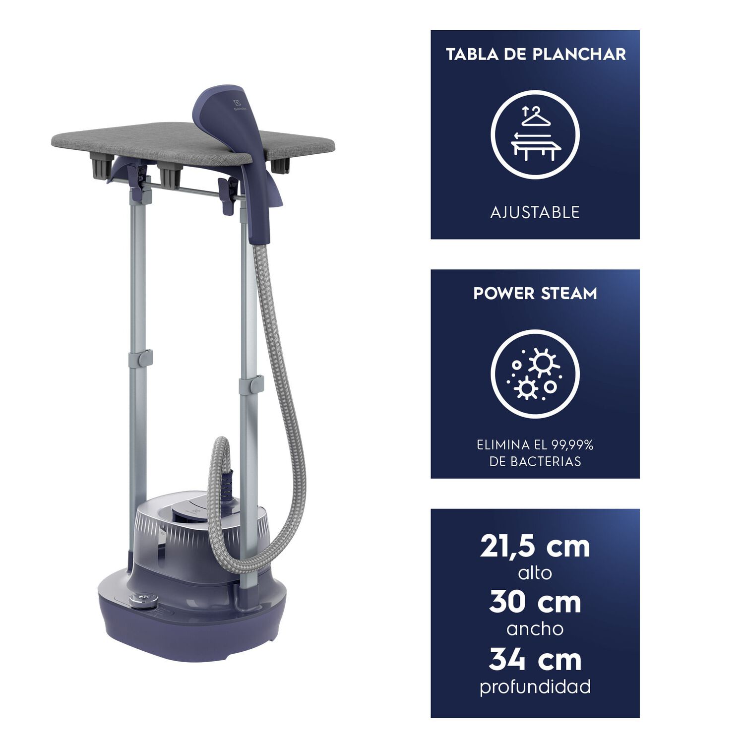 Plancha A Vapor Vertical 2,5l 1800w Con Tabla De Planchar Egs20 image number 1.0