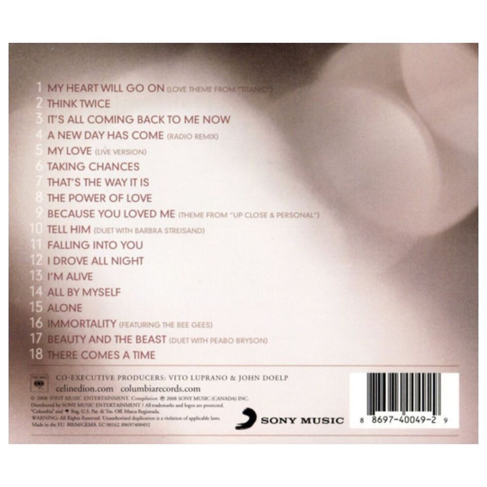 Celine Dion - My Love Essential Collection | Cd image number 1.0