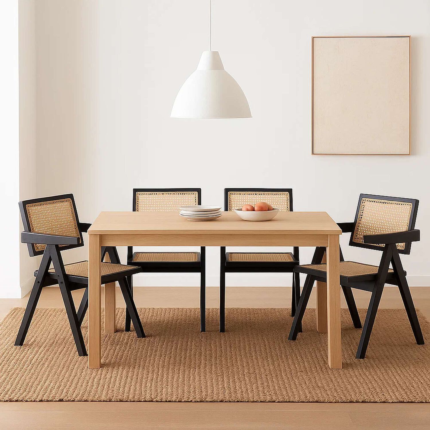 Pack De 4 Sillas Chandigarh De Madera - Negras image number 2.0
