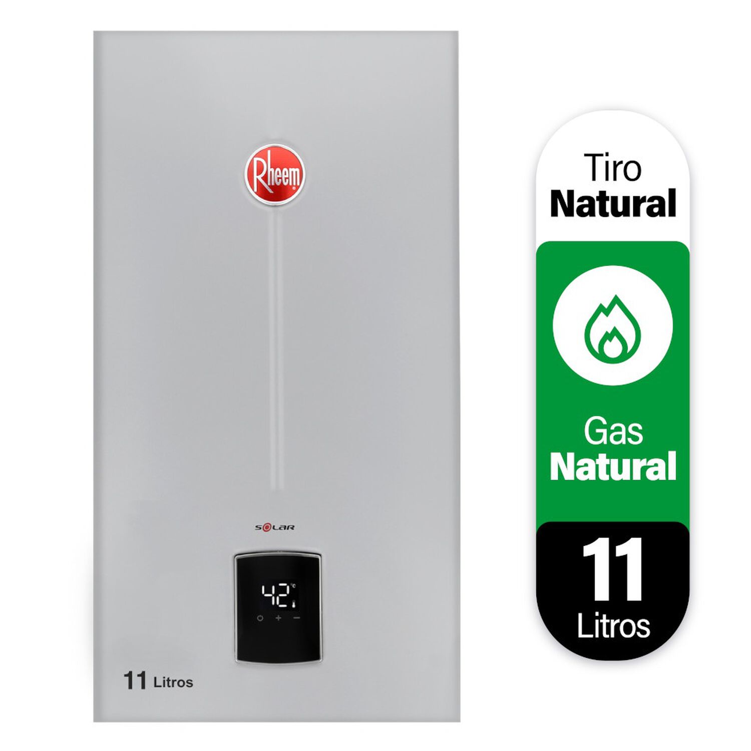 Calefont 11 Litros Gas Natural Tiro Natural Rheem image number 1.0