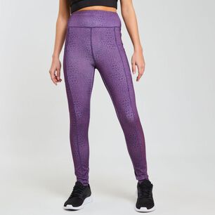Calza Deportiva Full Print Tiro Alto Mujer Wetland