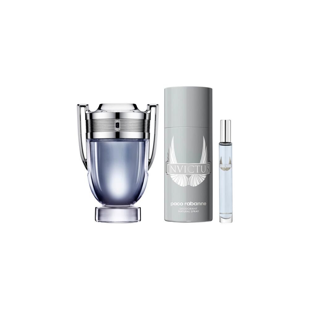 Set De Perfumería Invictus Paco Rabanne / 100 Ml / Eau De Toilette + Desodorante 150 + Megaspritzar 10 Ml image number 0.0