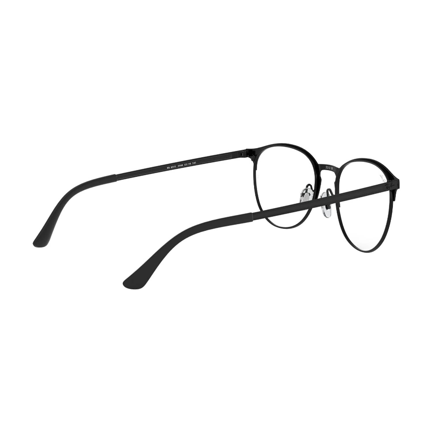 Lentes &Oacute;pticos Black On Matte Black Ray-ban Optical image number 8.0
