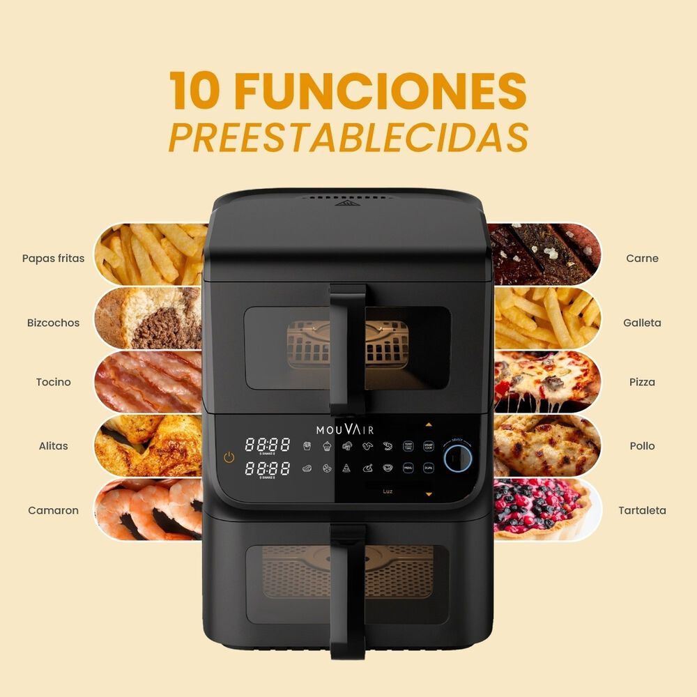 Freidora Mouvair Duo 10l Vertical Doble Cesta image number 6.0
