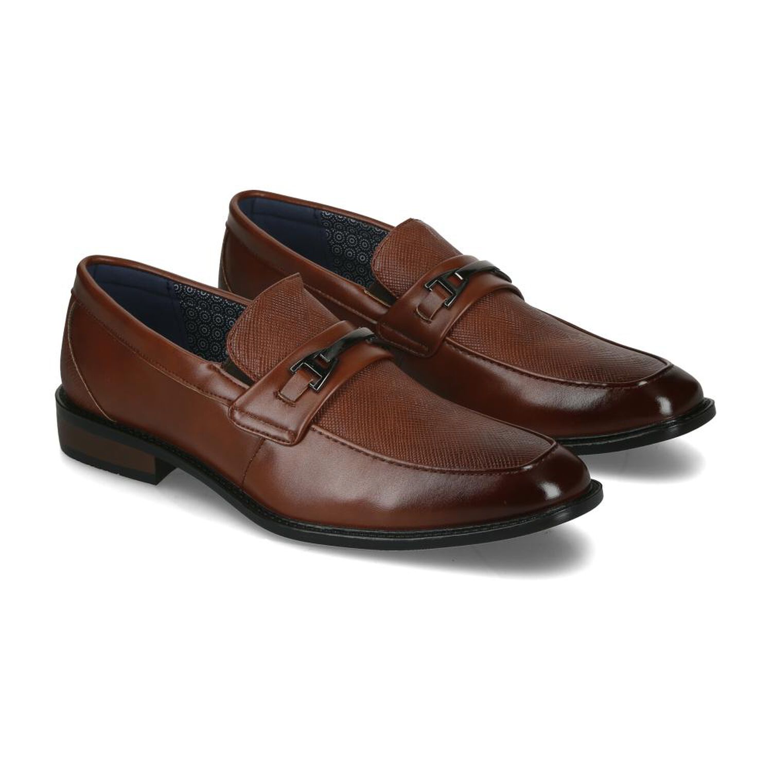 Zapato De Vestir Hombre Az Black Brown image number 1.0