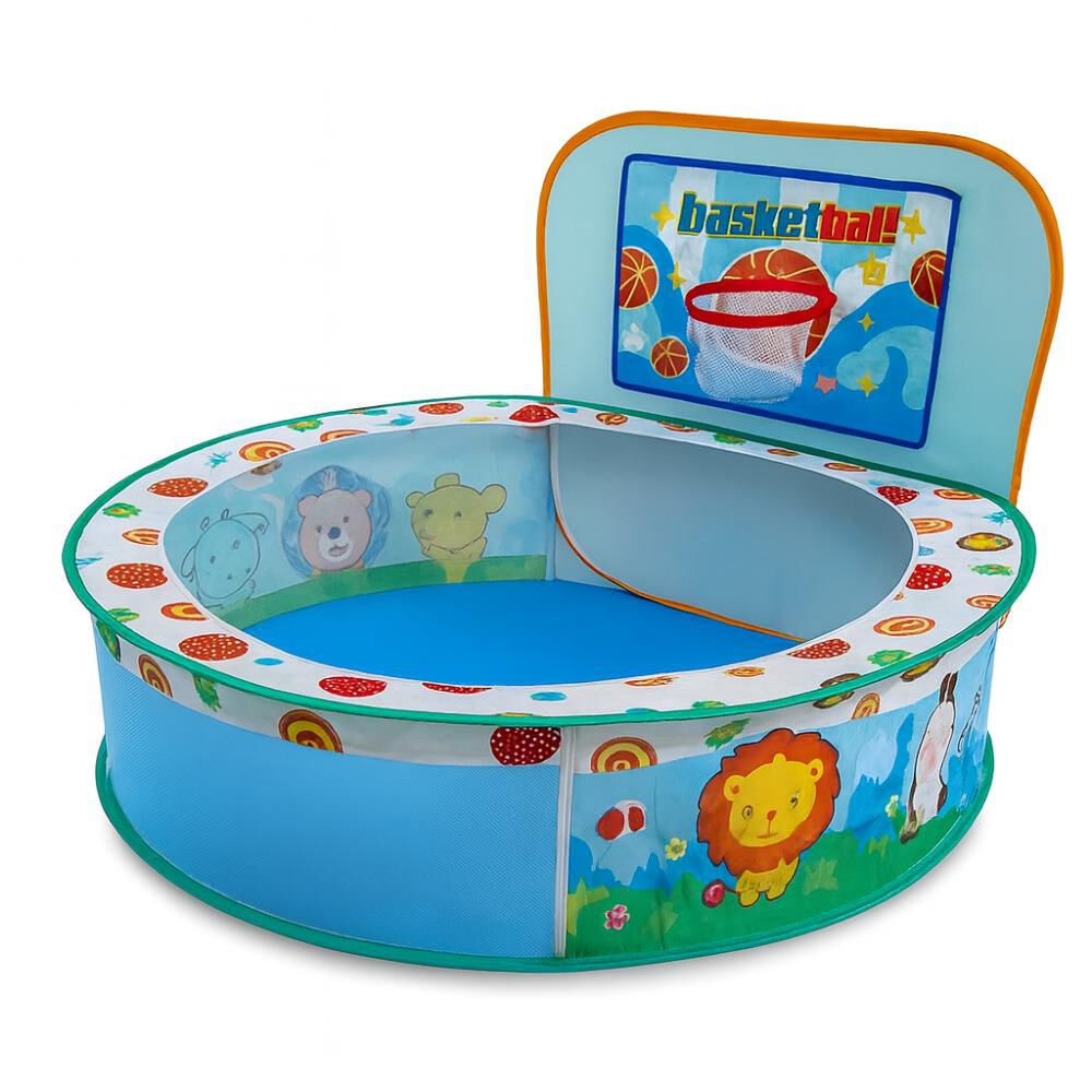 Piscina De Juegos Infantil Plegable Con Canasta Basketball image number 0.0