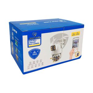 Camara De Seguridad Wifi Doble Lente Hd Vn Ip66 Blanca