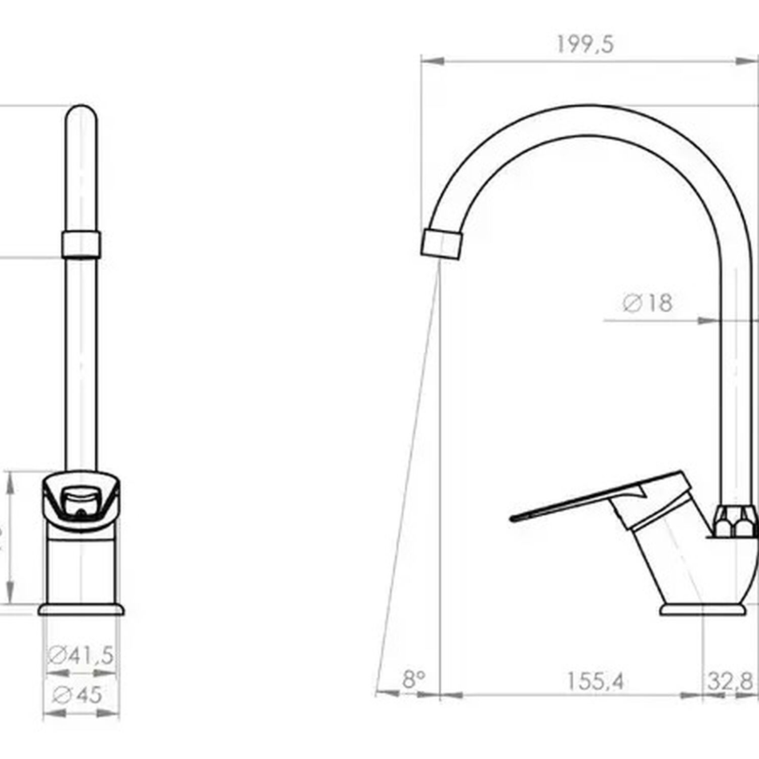 Monomando Llave Grifo Para Lavaplatos Modelo Cincinnati Marca Pmb image number 7.0