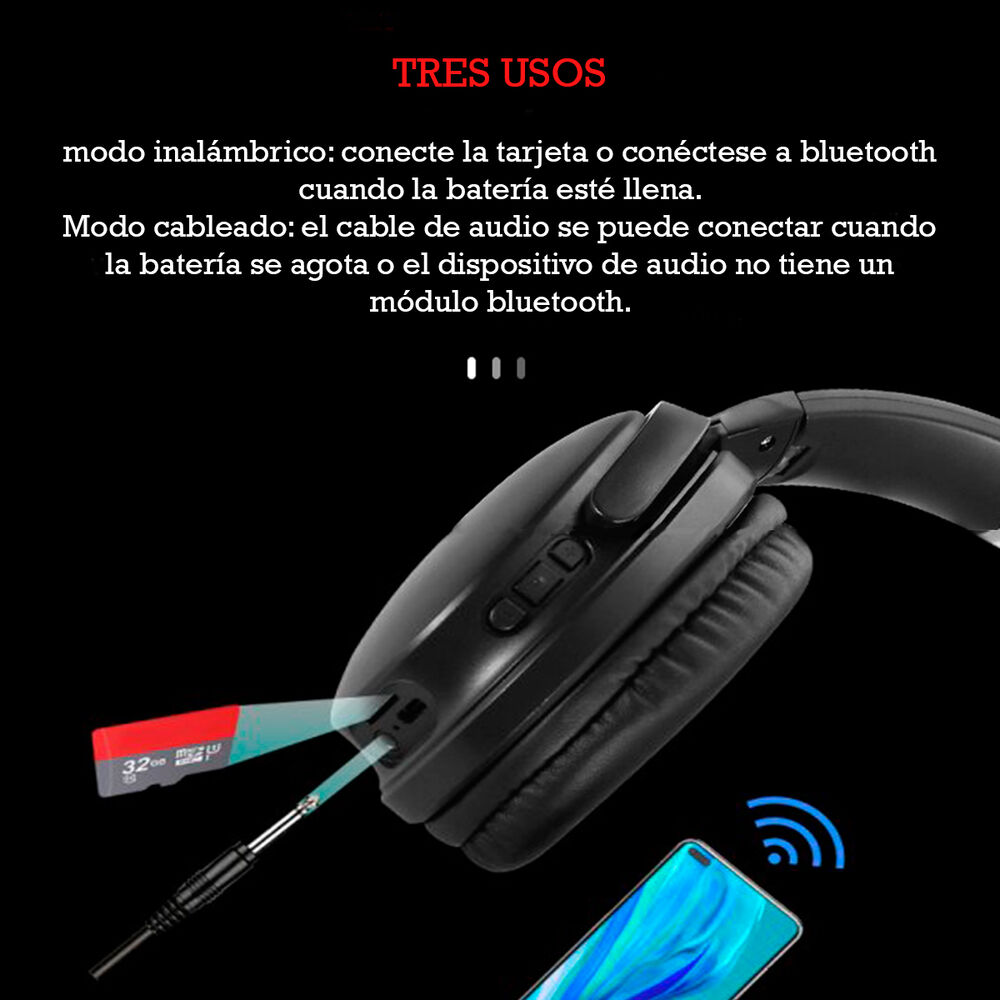 Audífonos Bluetooth Headphones Wireless Sodo Sd-1011 image number 11.0