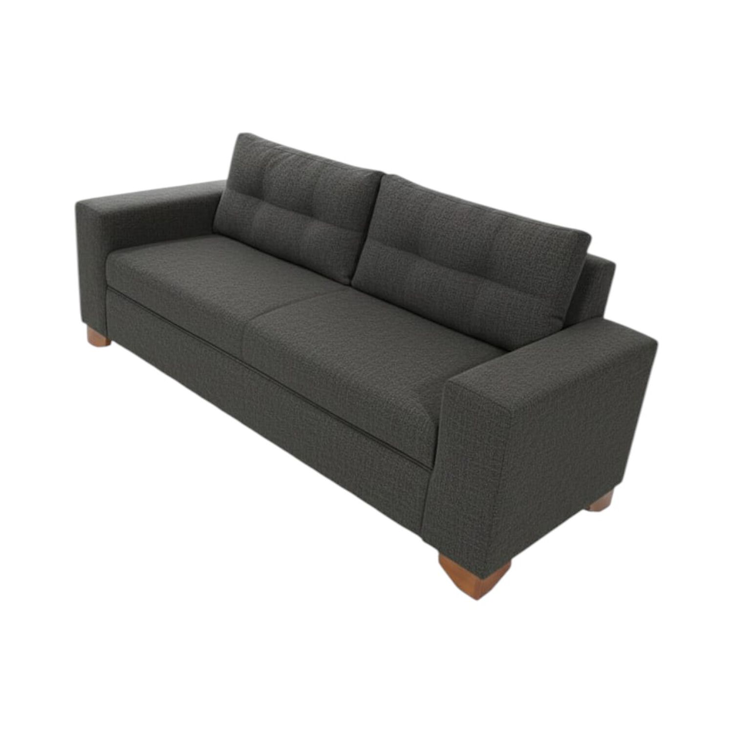 Sofa Paris Dos Cuerpos Lino Gris Oscuro image number 1.0