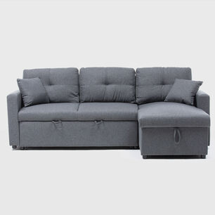 Sof&aacute; Seccional Cama 2 Cuerpos Lino Sidney Kmb1002