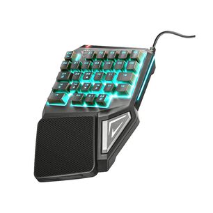 Teclado De Una Mano Anti-ghosting Full Rgb Trust Gxt 888 Assa