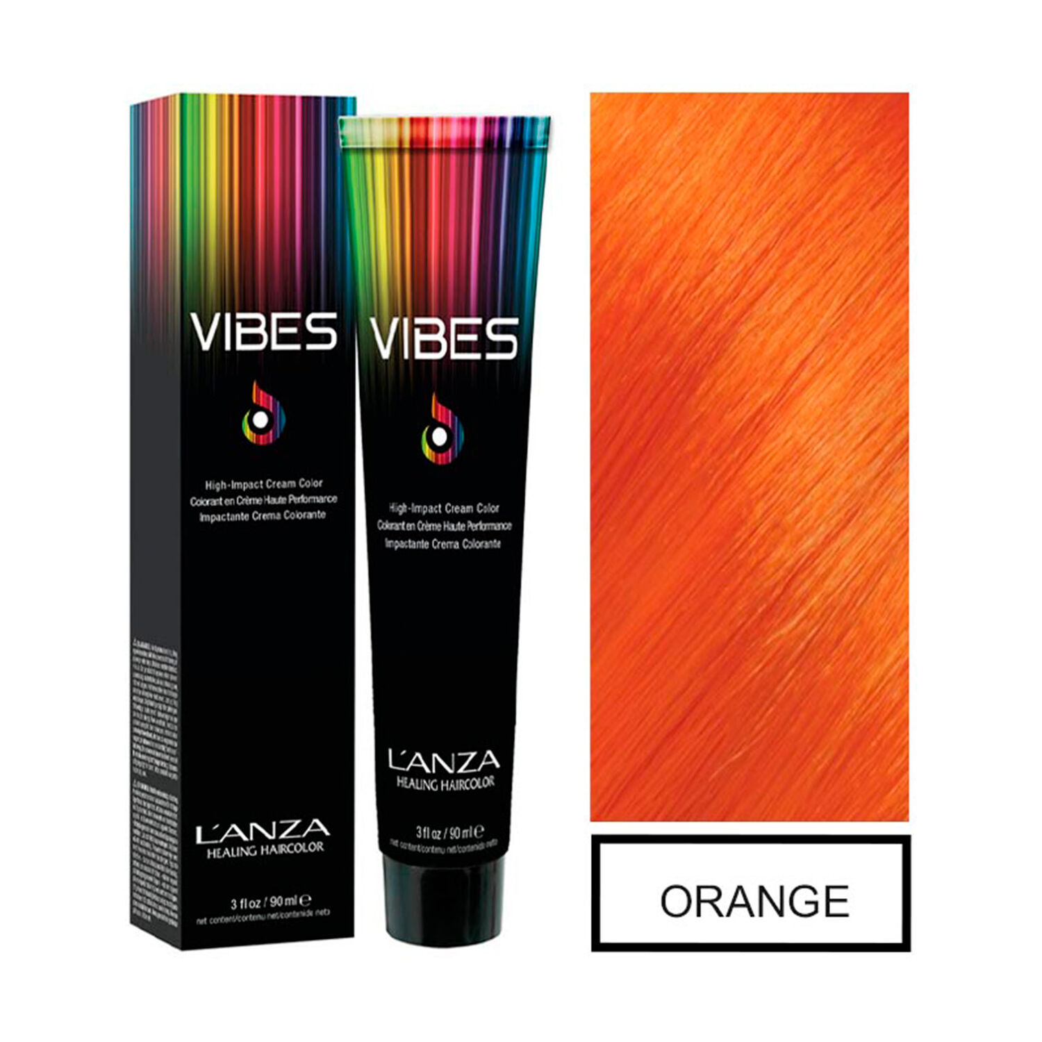 Lanza Vibes - Tintura Semipermanente De Fantasia Orange 90ml image number 0.0