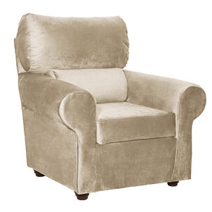 Poltrona 1c Beron Felpa Beige