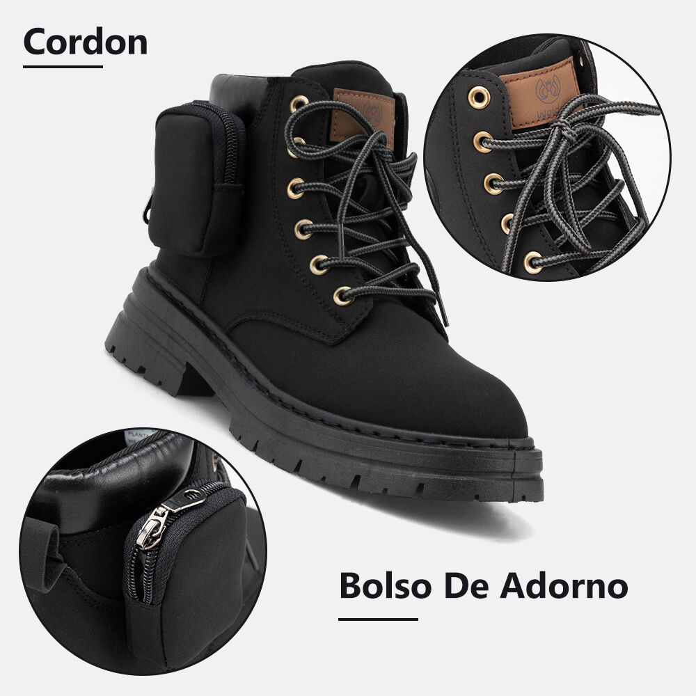 Botin Mujer Edenia Negro Weide image number 6.0