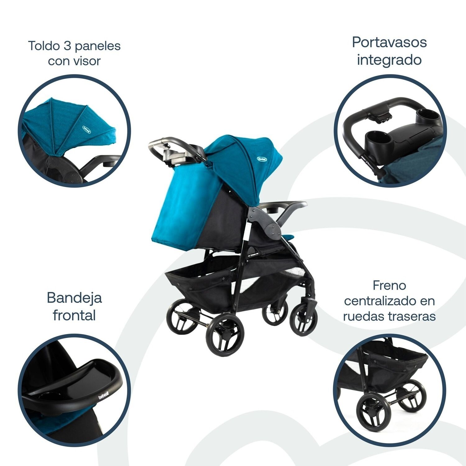 Coche Travel Sienna Azul image number 3.0