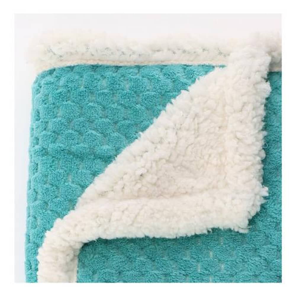 Frazada Andes Chiporro Panal Turquesa 1.5 Plaza image number 2.0