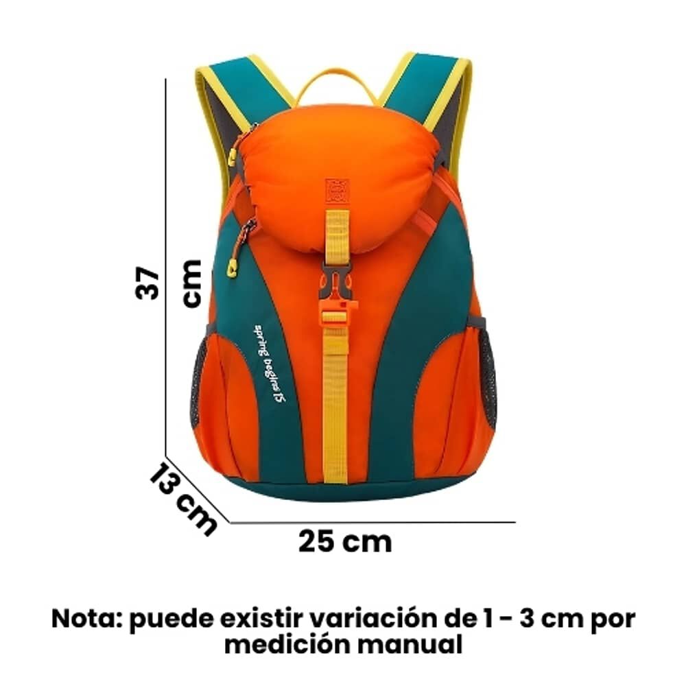 Mochila Bolso 15 Litros Escolar Senderismo Aire Libre image number 2.0