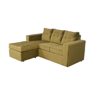 Sof&aacute; Casa Ideal Rodas / 3 Cuerpos + Pouf