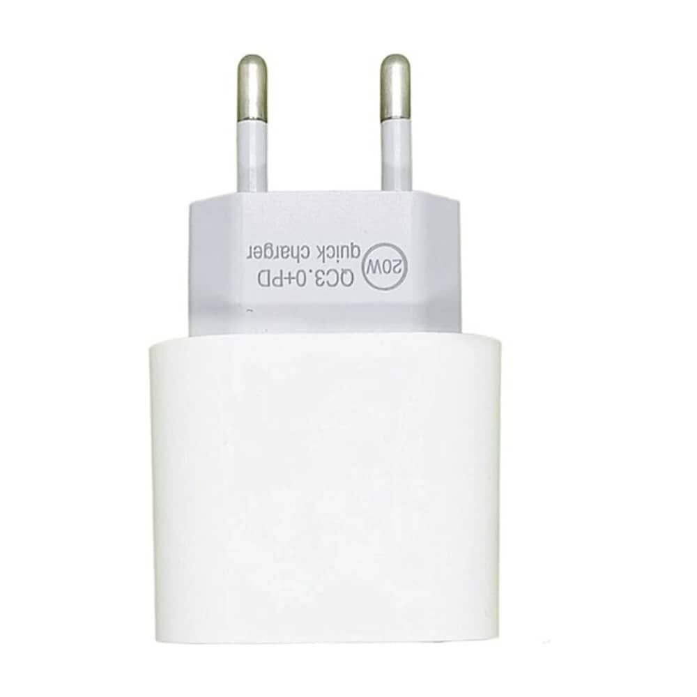 Cargador De Pared Para Celular Tipo C 20w Carga Rapida Para Iphone Android Samsung Sin Cable image number 1.0