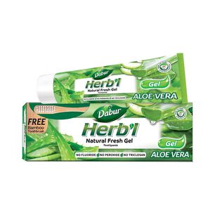 Pasta Dental Herb'l Aloe Vera Gel + Cepillo De Dientes 150gr