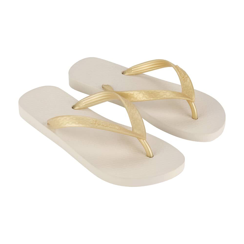 Sandalia Mujer Beige/dorado Classica Ipanema image number 1.0