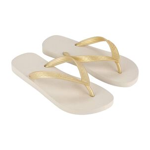 Sandalia Mujer Beige/dorado Classica Ipanema