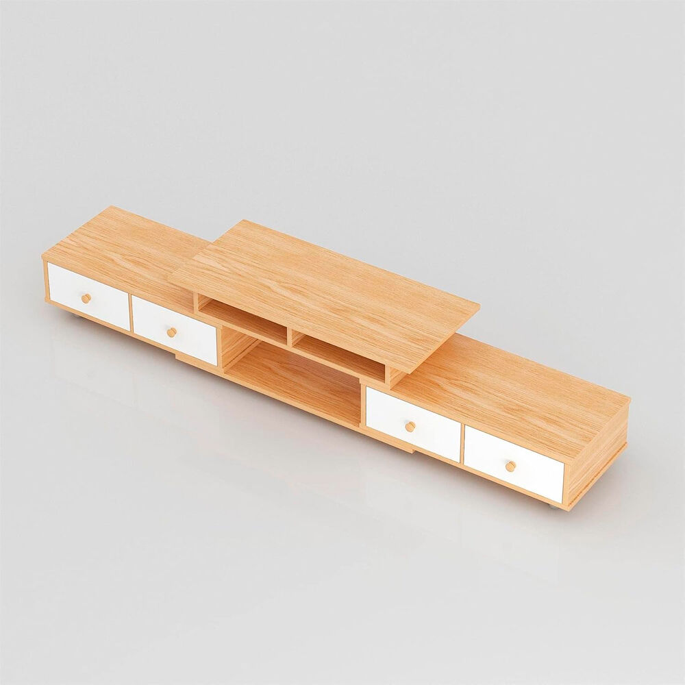 Rack Tv Extendible Cuatro Cajones image number 1.0