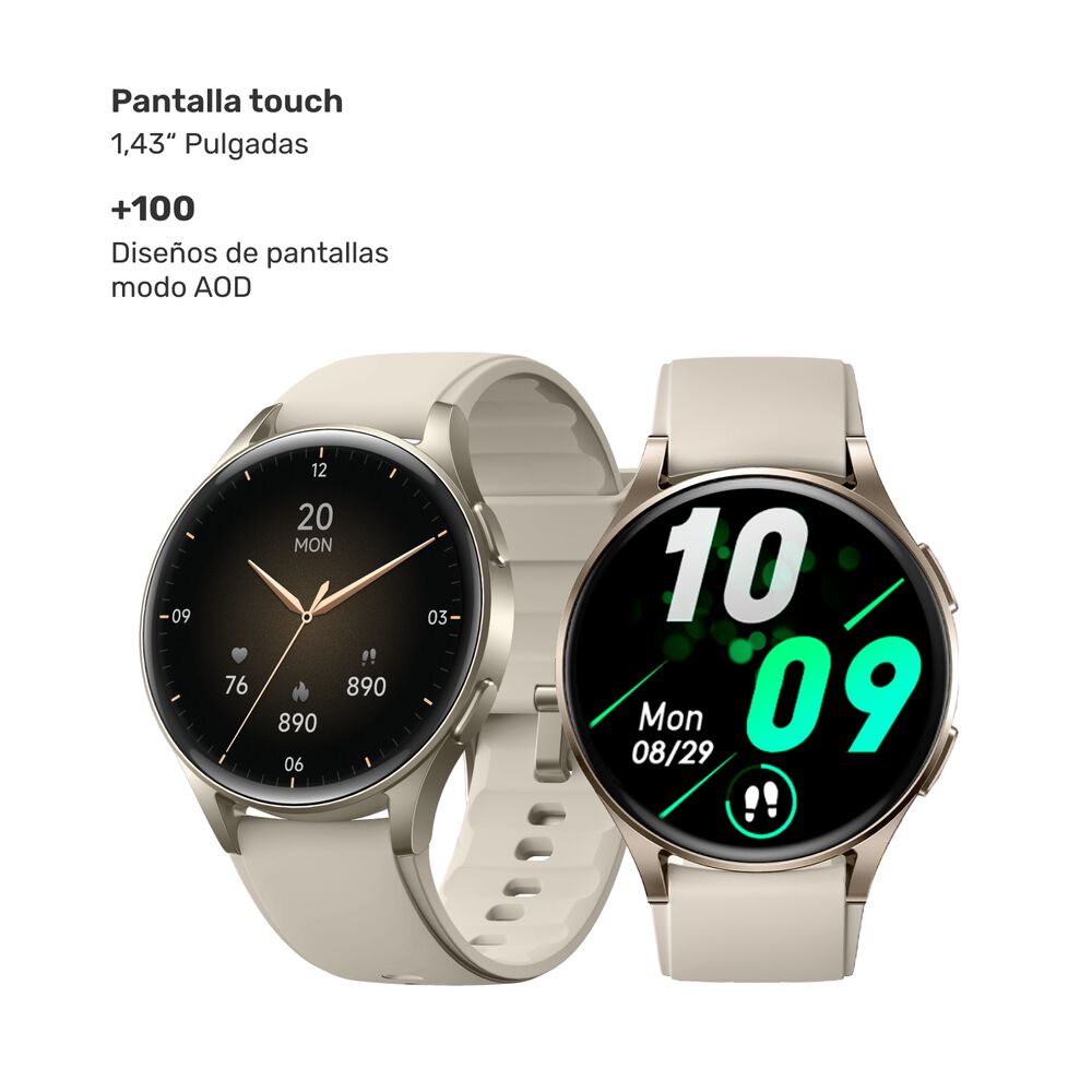 Reloj Smartwatch Lhotse Vibe 05 Gps Cream 42mm image number 5.0