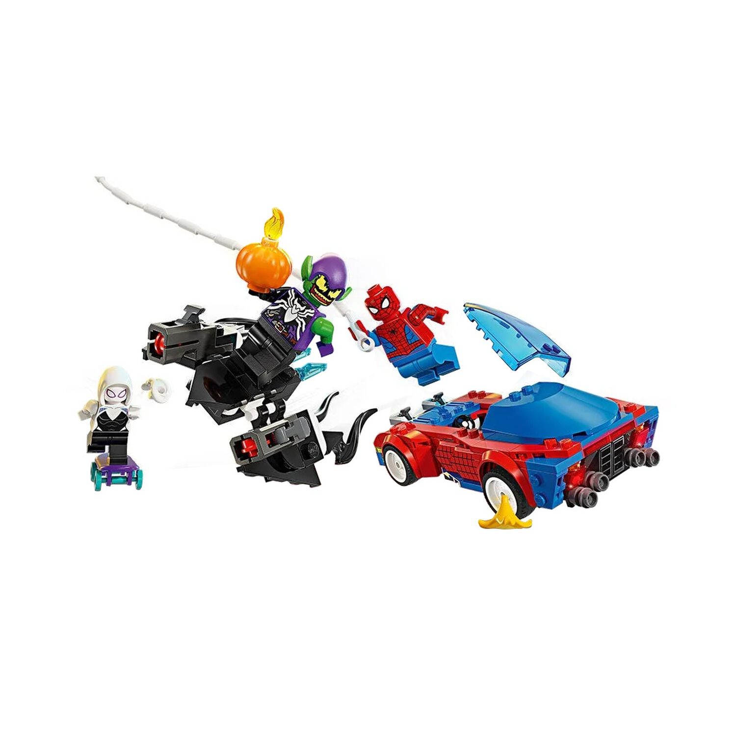 Lego Marvel - Auto De Carreras De Spider-man Y Duende Verde Venomizado - 76279 image number 2.0