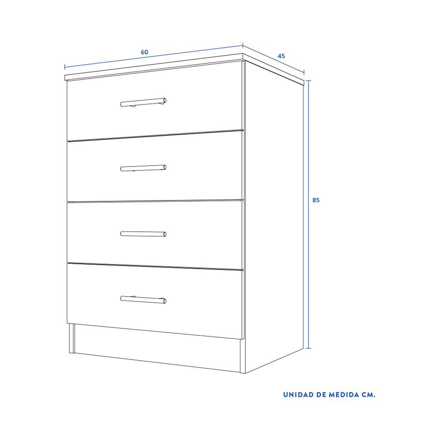Comoda Cic Fenix / 4 Cajones image number 1.0