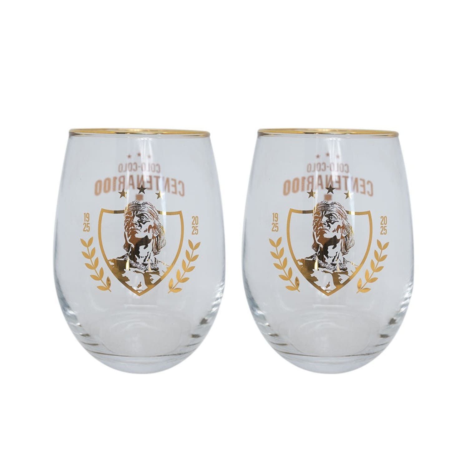 Set Dos Vasos Centenario Colo Colo image number 0.0
