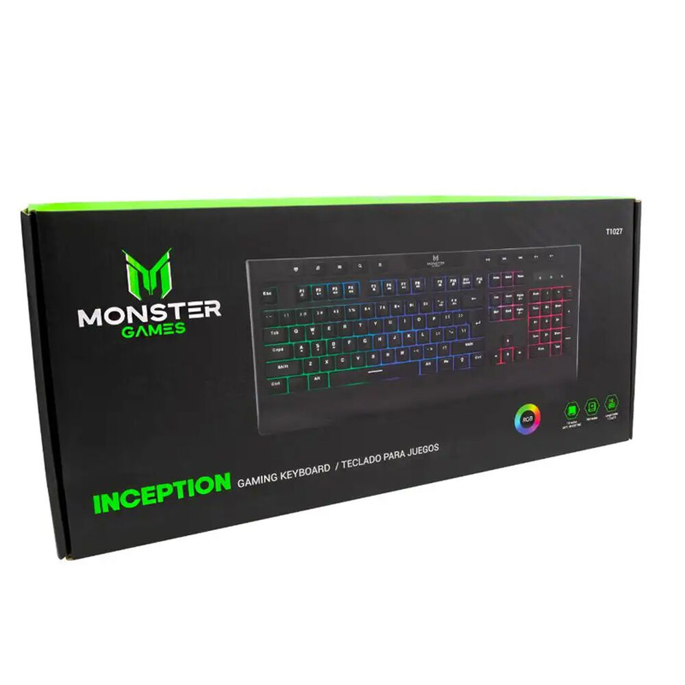 Teclado Gamer Membrana Monster Inception Rgb Anti-ghosting image number 1.0