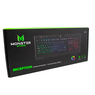 Teclado Gamer Membrana Monster Inception Rgb Anti-ghosting