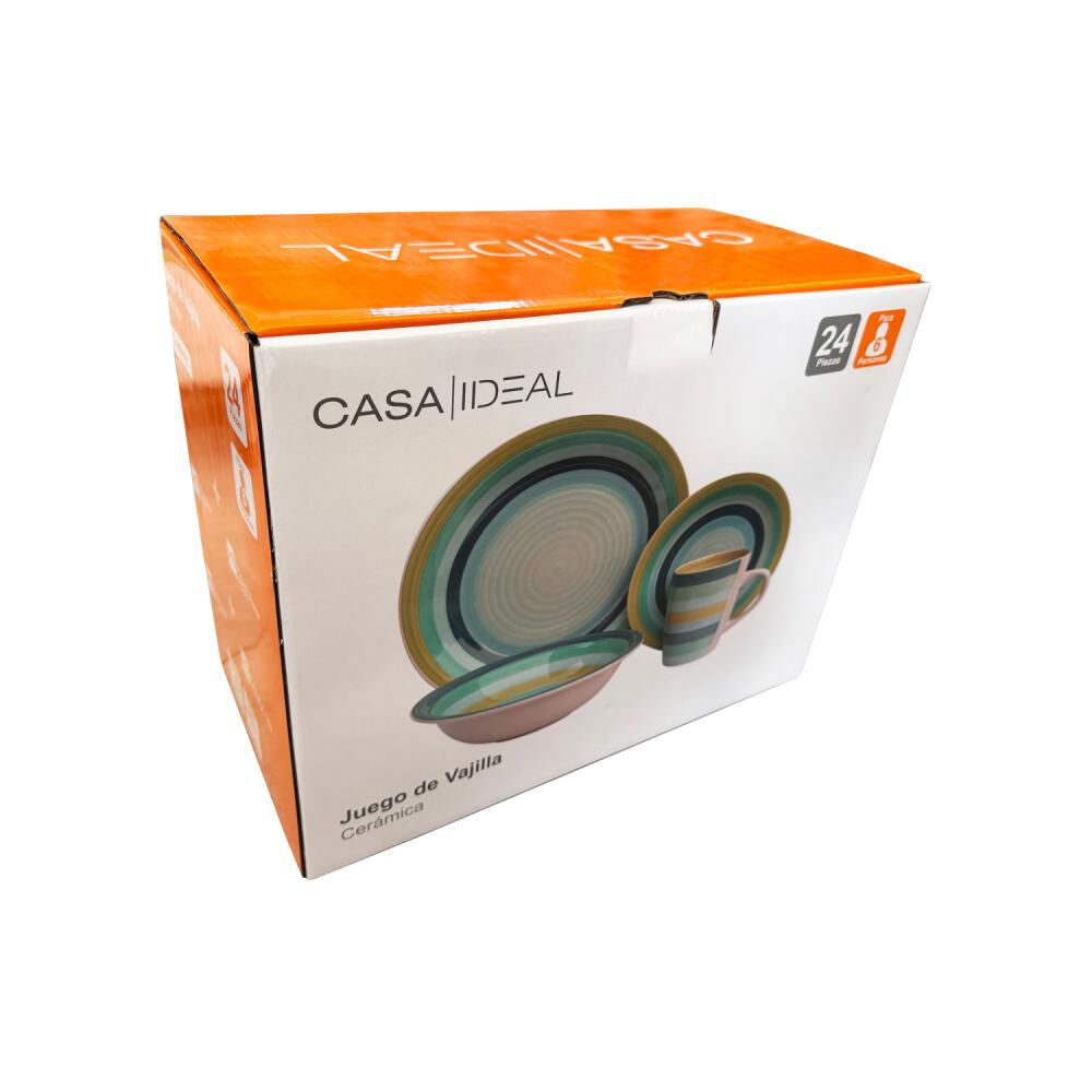 Juego De Vajilla Casaideal Oliva / 24 Piezas / 6 Personas image number 2.0