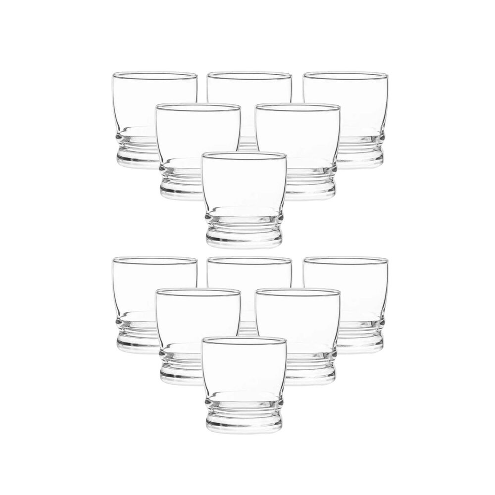 Set 12 Vasos Madeira Rocks Bajos 304ml Menaje Cocina Cristar image number 0.0