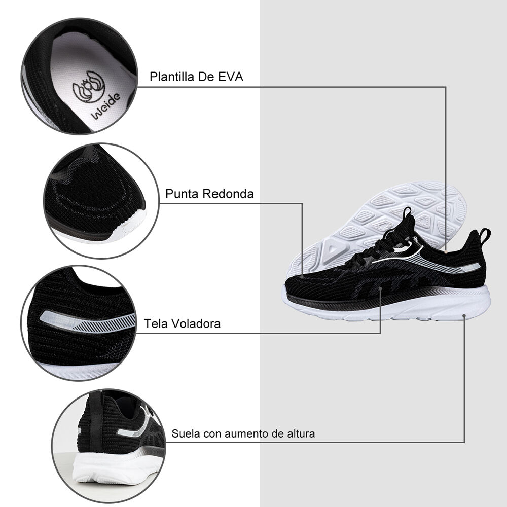 Zapatilla Deportiva Mujer Urbana Con Cordones Weide Tfa207 image number 5.0