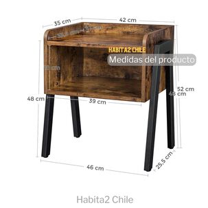 Mesa Auxiliar Velador Rustic