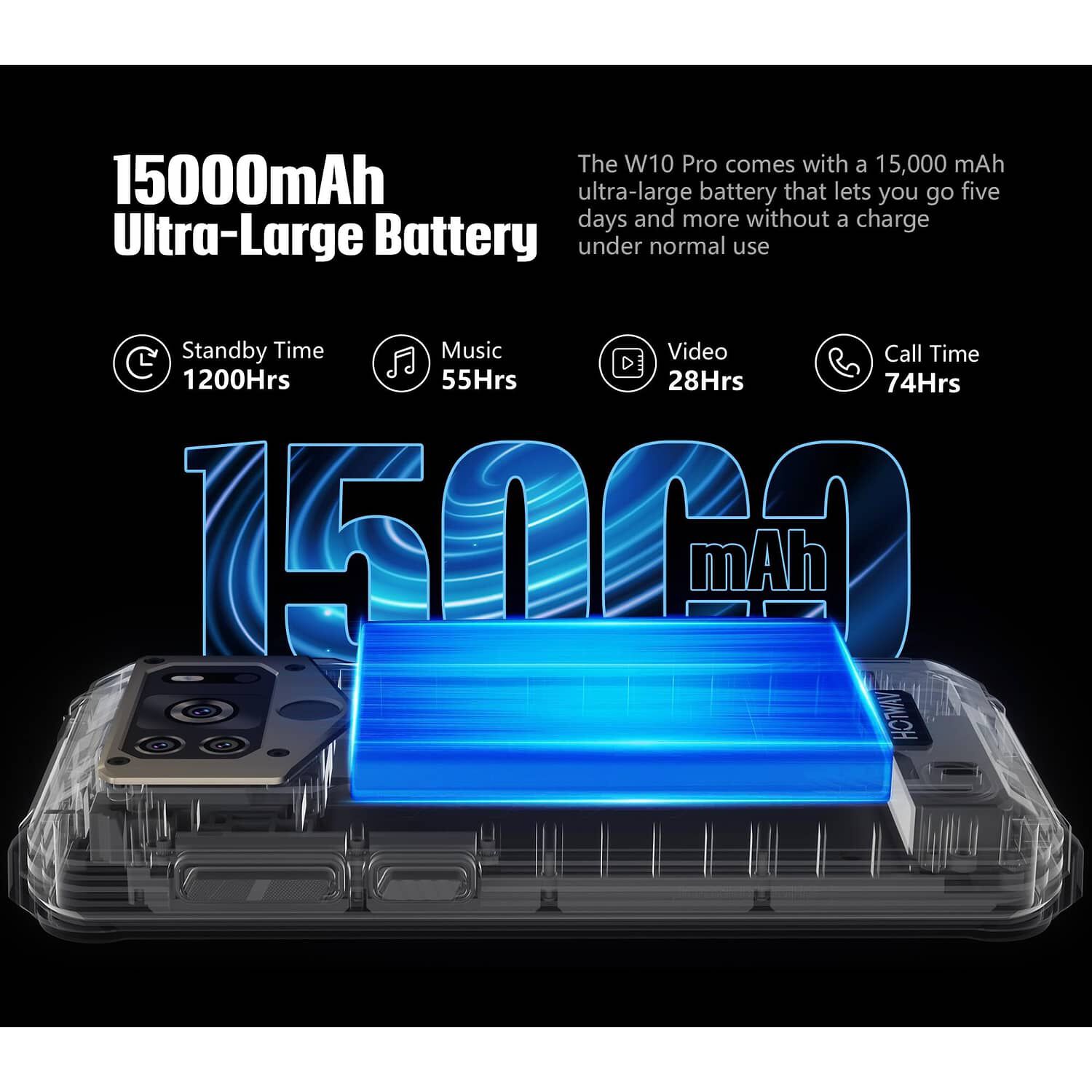 Hotwav W10 Pro Smartphone Resistente Con Bater&iacute;a De 15000mah Y C&aacute;mara Sony image number 5.0