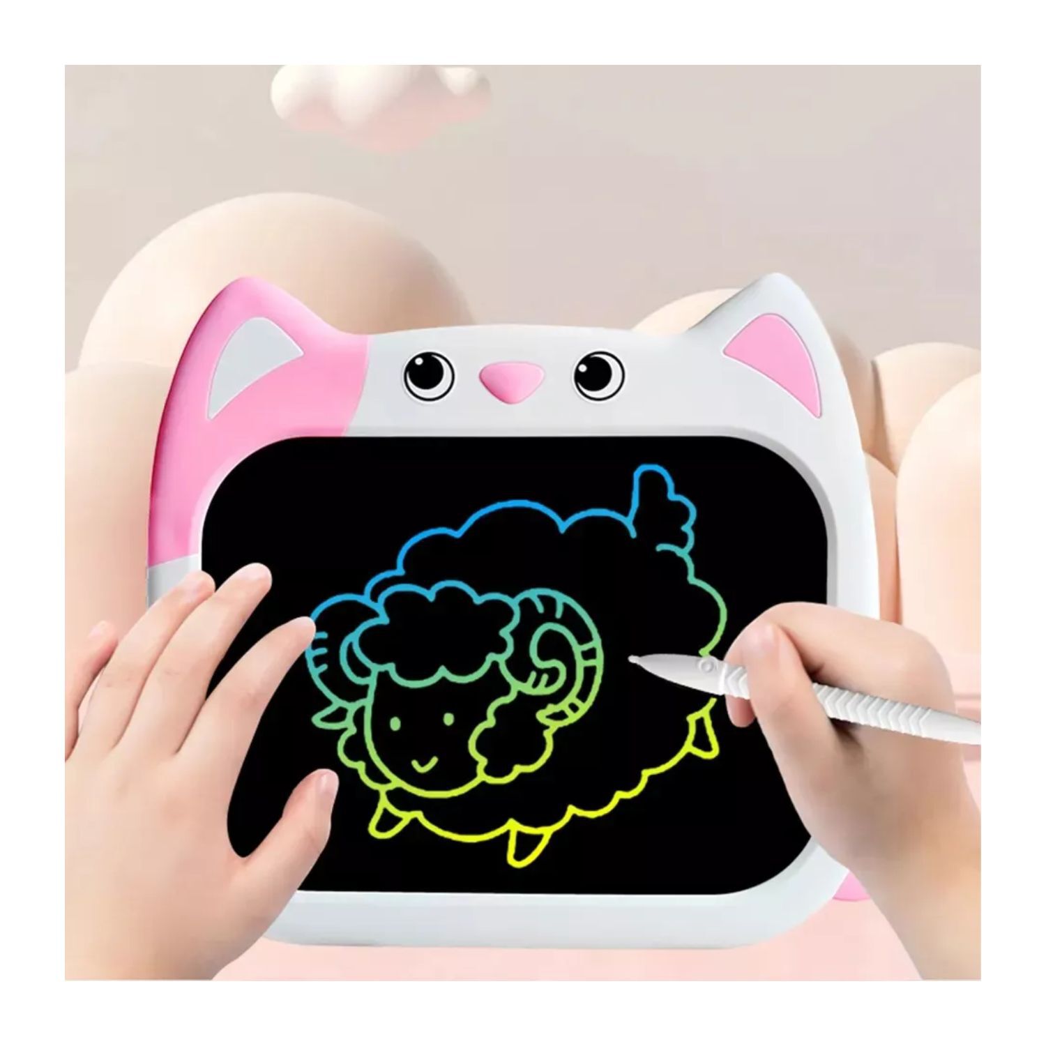 Pantalla Lcd Magic Board Tablet Lapiz Marco Gato Ni&ntilde;os image number 1.0